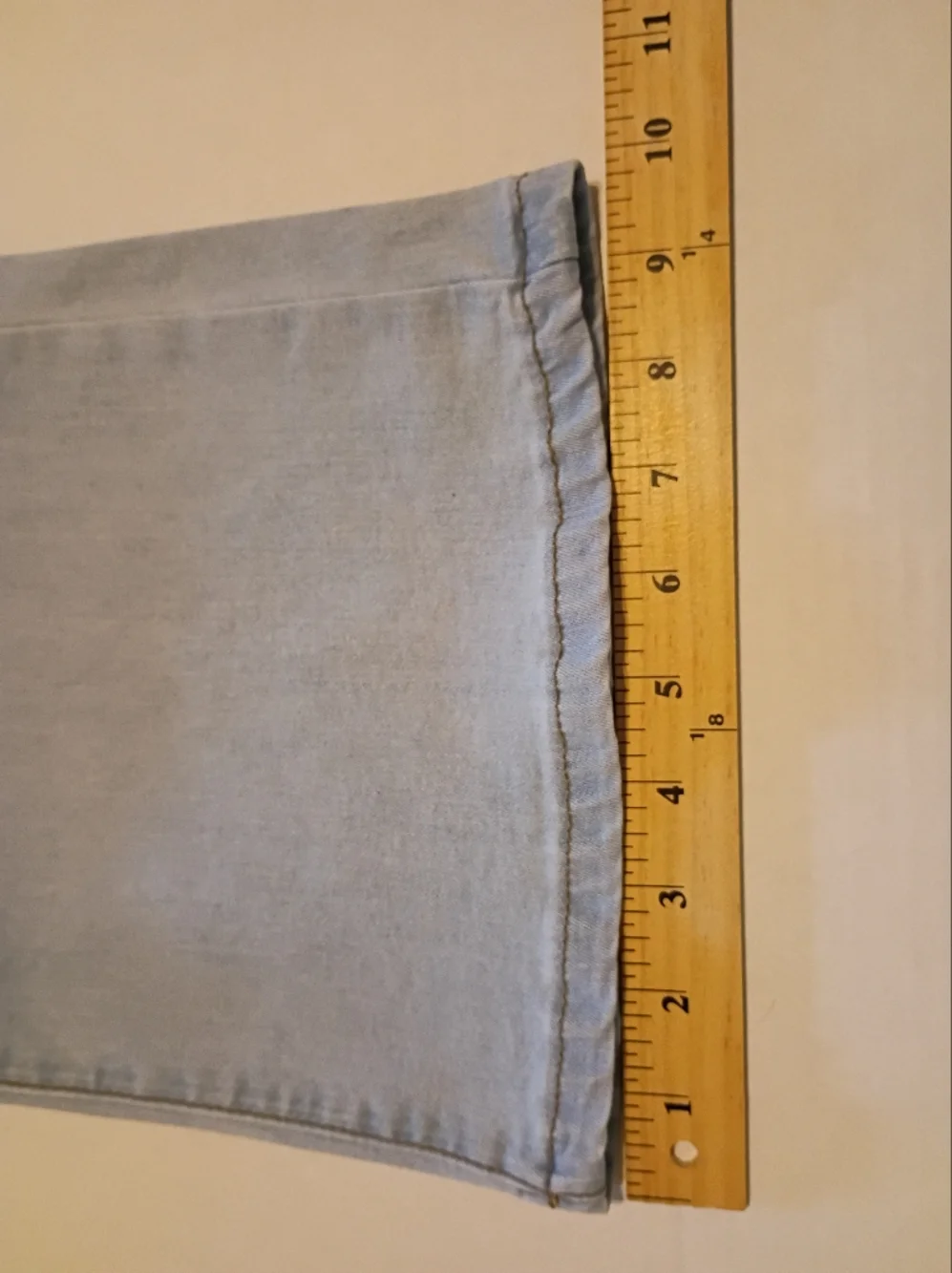 Simpl‎ Young Women's Light Blue High-Rise Button-Fly Flare Jeans Sz L